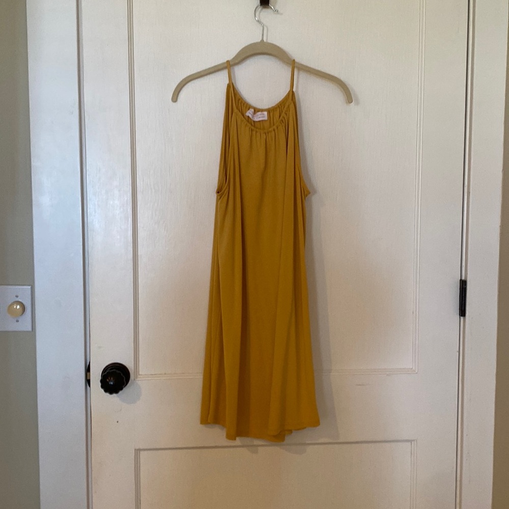 Solid halter dress
